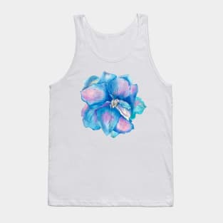 Blue delphinium flower Tank Top